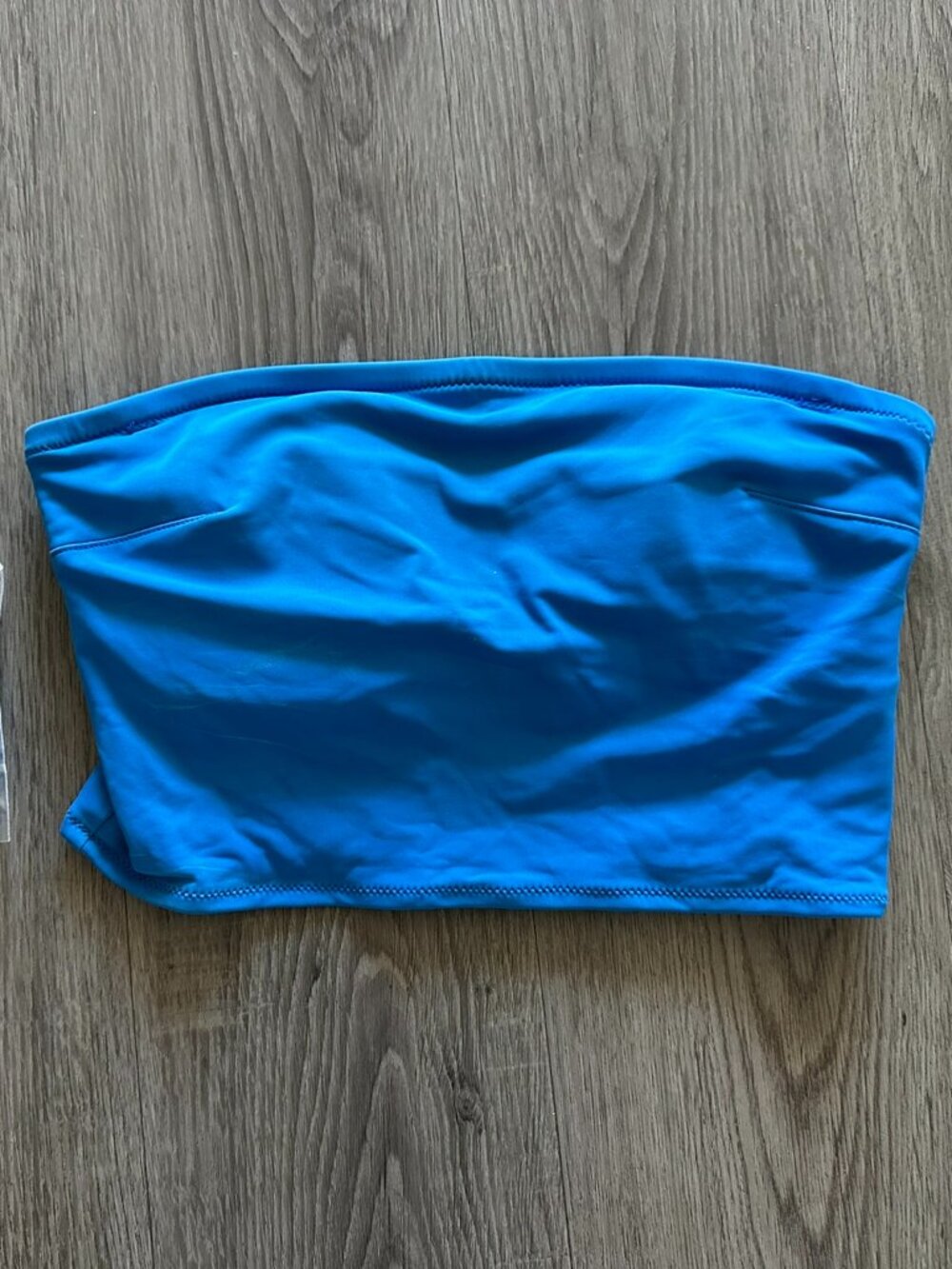 Aerie Longline Strapless Bandeau Bikini Top Island Water - Small